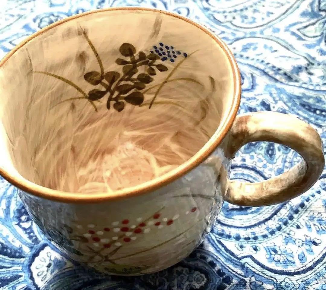 Amazon | 金運爆上 京焼き 萩柄 内側萩柄あり 落款あり 特殊焼き 管理